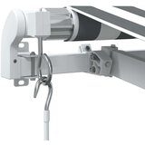 vidaXL Ročno zložljiva tenda z LED antracit in bela 600x300 cm | Shoptok.si