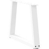  Noge za klubsko mizico v obliki črke V 2 kosa bele barve 60 x (42-43,3) cm jeklo, (22123872) | Shoptok.si