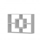 Hanah home Beled bijela polica za knjige 105x76,4x29,5 cm, siva | Eponuda.ba