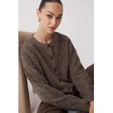 TRENDYOLMILLA ženski duks Twoaw26Hi000890, taupe-braon | Eponuda.com