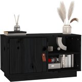 TV ormarić crni 70 x 34 x 40 cm od masivne borovine | shoptok.hr