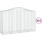  Lučne gabionske košare 11kom 200x50x120/140cm pocinčano željezo | Eponuda.ba