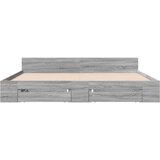 vidaXL Okvir za krevet s ladicama boja hrasta 180x200 cm | shoptok.hr