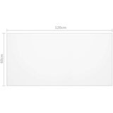  Zaštita za stol prozirna 120 x 60 cm 1 6 mm PVC | shoptok.hr