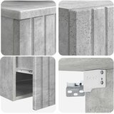  Set namještaja za kupaonicu 2 kom. Betonska siva 33 x 34.5 x 100 cm | shoptok.hr