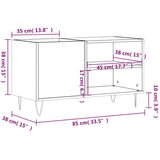 Ormarić za ploče siva boja hrasta 85x38x48 cm konstruirano drvo | shoptok.hr