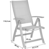 Gardenson vrtna garnitura acapulco siva, barve akacije siva, barve akacije | Shoptok.si