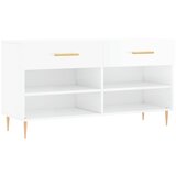  Klupa za cipele bijela 102 x 35 x 55 cm od konstruiranog drva | shoptok.hr