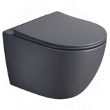 Minotti perla konzolna wc šolja rimless dark grey sa soft close daskom MWH200MDH Cene
