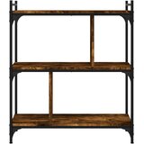  Regal za knjige s 3 razine boja hrasta 76 x 32 x 88 cm drveni | Eponuda.ba