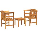  Set za odmaranje u vrtu 3 pcs Čvrsto drvo akacije | Eponuda.ba