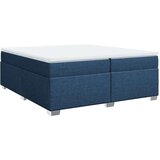  Krevet s oprugama i madracem plavi 200 x 200 cm od tkanine | shoptok.hr