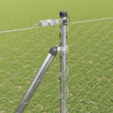  Heksagonalna ograda s stubom 25 x 1,6 m Pocinčani čelik Srebrna | shoptok.hr