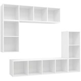  4-dijelni set TV ormarića bijeli od konstruiranog drva | shoptok.hr