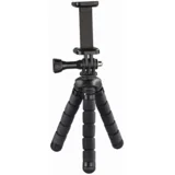 Stativ "Flex" mini za pametni telefon in GoPro – 14 cm, črn