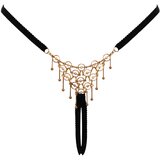 Cottelli otvorena string tanga s ukrasom - crna (S-L) | shoptok.hr