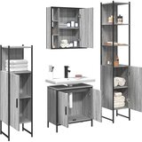  4-dijelni set kupaonskih ormarića boja hrasta sonome drveni | shoptok.hr