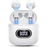 Venisymlis Kovinske slušalke Bluetooth - dolga življenjska doba baterije (bele), (22105260) | Shoptok.si