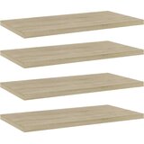 Police za knjige 4 kom boja hrasta sonome 40x20x1,5 cm drvene | shoptok.hr