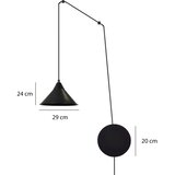 Visilica na sajli ABRAMO 1xE27/15W/230V crna | Eponuda.com