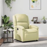 Maison Chic Naslanjač - Relax naslanjač krem iz pravega usnja, (22062136) | Shoptok.si