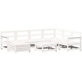  8-dijelni set vrtnih sofa bijeli od masivne borovine | shoptok.hr