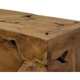  Klubska mizica 90x50x30 cm prava tikovina rjava, (20715768) | Shoptok.si