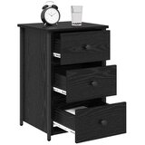  Noćni ormar Crni hrast 40 x 36 x 60 cm Čvrsto drvo iz reciklaže | shoptok.hr