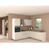 Marinelli Cucine Montažna kutna kuhinja Marina (Š x D: 250 x 225 cm, Bijela, S električnim uređajima, Sudoper na desnoj strani) | shoptok.hr