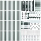  Heksagonalna ograda s stubom 100 x 1,6 m Čelik premazan PVC-om | shoptok.hr