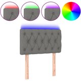 vidaXL LED posteljno vzglavje temno sivo 80x7x78/88 cm blago, (20737520) Cene