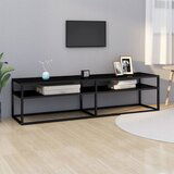 The Living Store TV omarica črna 160x40x40,5 cm kaljeno steklo - TV Omarica, (21427936) Cene