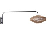Light & Living Kovinska stenska svetilka z vtikačem v naravni barvi ø 43 cm Lyra – Cene