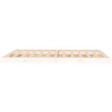  Posteljni okvir bel 150x200 cm trdna borovina, (20723558) | Shoptok.si