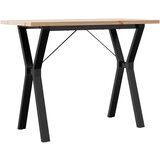  Blagovaonski stol Y-oblika 100x50x75,5 cm od borovine i čelik | shoptok.hr