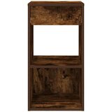  Noćni ormarići s ladicom 2 kom dimljeni hrast 35x34x66,5 cm | shoptok.hr
