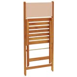  5-dijelni vrtni blagovaonski set bež od tkanine i drva | shoptok.hr
