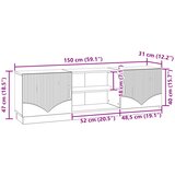 TV ormar Hrast artisan 150 x 31 x 47 cm Konstruirano drvo | shoptok.hr