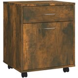 Furnova Omarica na kolesih dimljeni hrast 45x38x54 cm konstruiran les, (21953896) | Shoptok.si