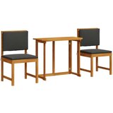  3-delni vrtni jedilni set iz trdnega akacijevega lesa | Shoptok.si