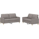  Sedežna garnitura 2-delna z blazinami taupe blago, (20923479) | Shoptok.si