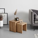 Mömax 2-delni set mizic twix, imitacija hrasta | Shoptok.si