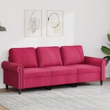  Trosjed crvena boja vina 180 cm baršunasti | shoptok.hr