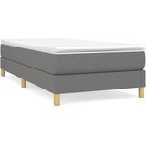  Okvir za krevet s oprugom tamnosivi 80x200 cm od tkanine | shoptok.hr