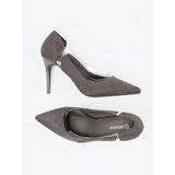 GOODIN Grey suede pumps with transparent inserts | ePonuda.com