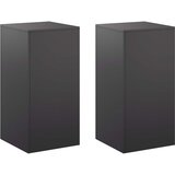  Stalak za biljke 2 pcs Crna 40 x 40 x 80 cm Čelik Slike