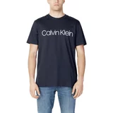 Calvin Klein Jeans Polo majice dolgi rokavi COTTON FRONT LOGO K10K104063 Modra