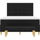  Krevet s podstavom s madracem i klupom Crna 140x200 cm Tkanina | shoptok.hr