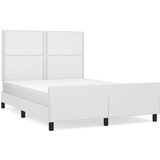 The Living Store Posteljni okvir z vzglavjem bel 140x190 cm umetno usnje - Posteljni Okvir Z Vzglavjem, (21524143) | Shoptok.si