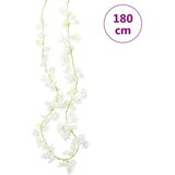  Božićni cvjetni vijenci 6 kom bijeli 180 cm | shoptok.hr